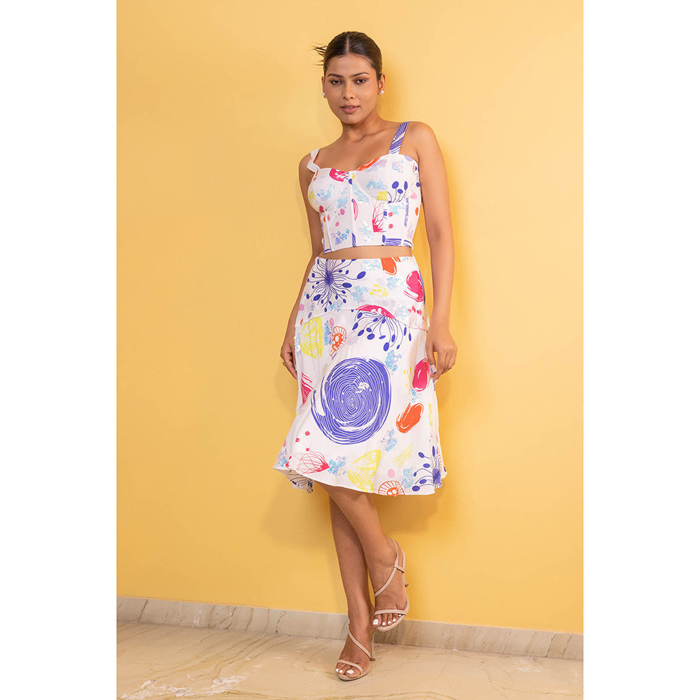 GAGAN VOHRA Bubble Coral Co-Ord Set - White