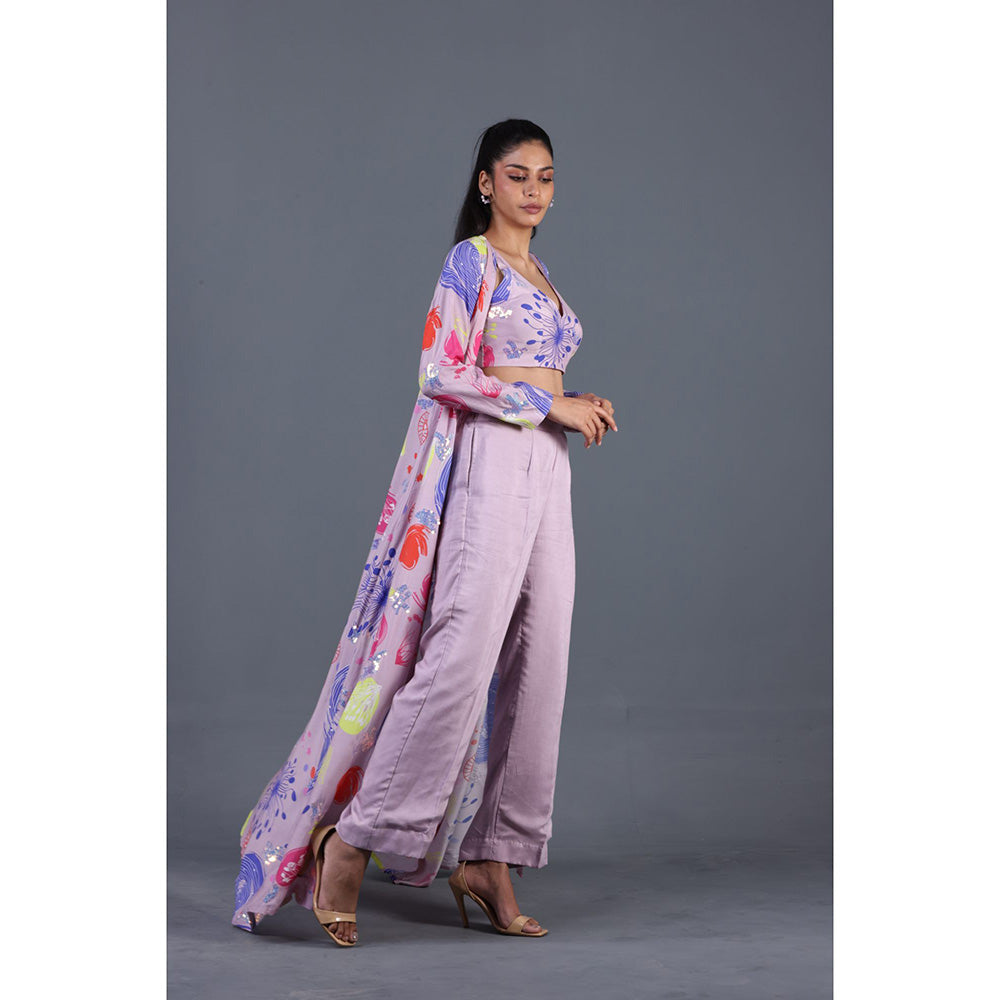 GAGAN VOHRA Anemone Co-Ord Set- Lavender