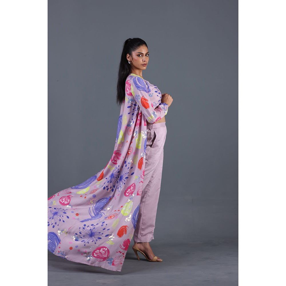 GAGAN VOHRA Anemone Co-Ord Set- Lavender