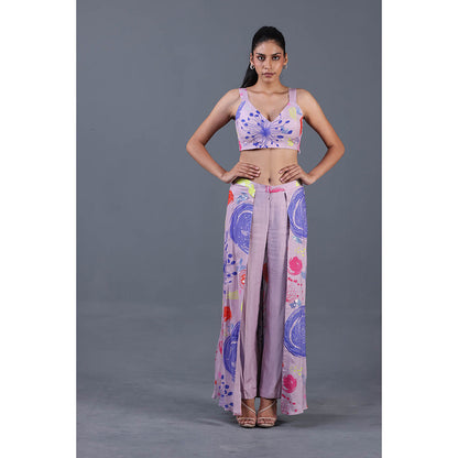 GAGAN VOHRA Citrus Reef Style Co-Ord Set - Lavender