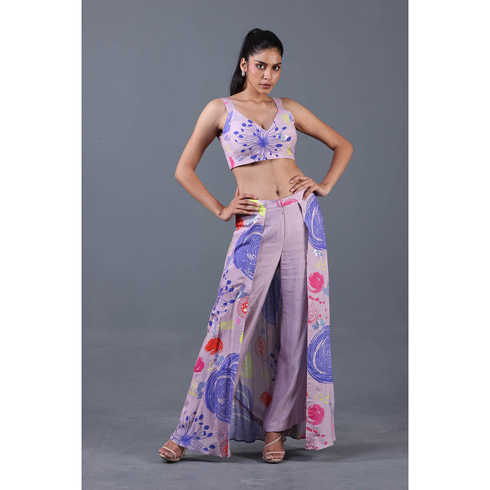GAGAN VOHRA Citrus Reef Style Co-Ord Set - Lavender