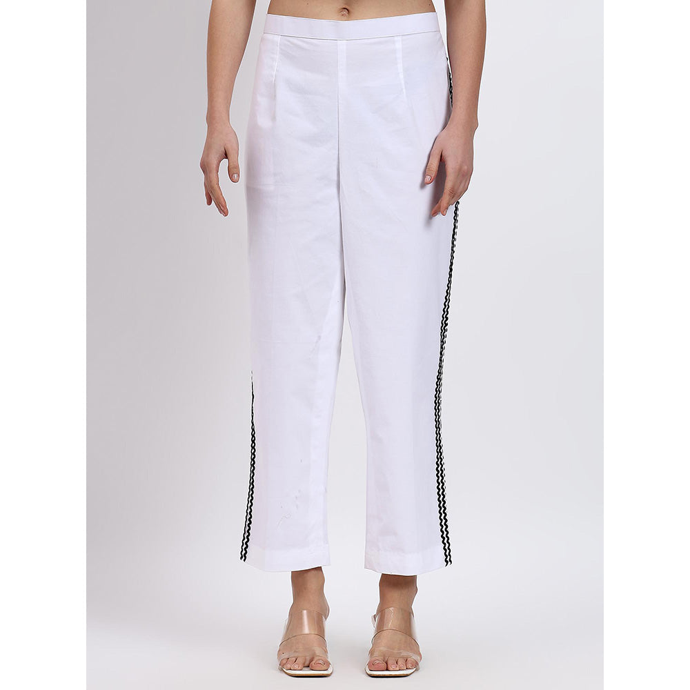 GAGAN VOHRA Womens Embroidered White Co-Ord Set