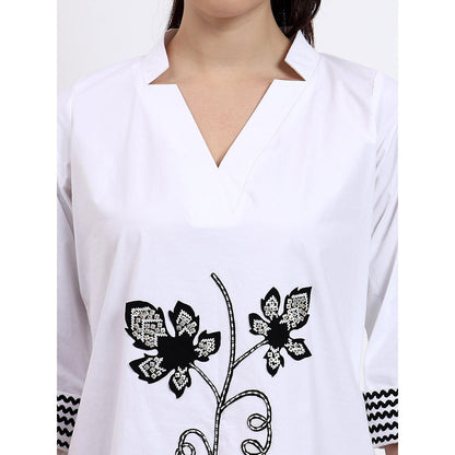 GAGAN VOHRA Womens Embroidered White Dress