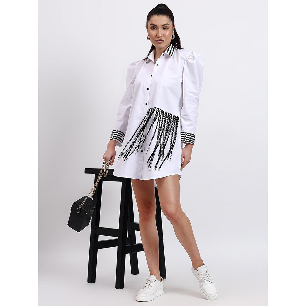 GAGAN VOHRA Womens Embroidered White Dress