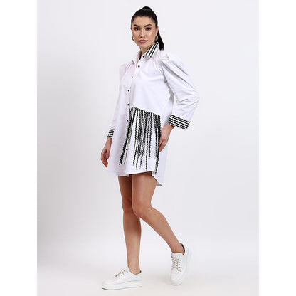 GAGAN VOHRA Womens Embroidered White Dress