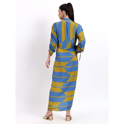 GAGAN VOHRA Womens Printed Multi-Color Dress