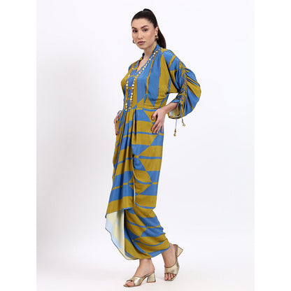 GAGAN VOHRA Womens Printed Multi-Color Dress