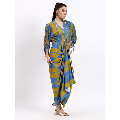 GAGAN VOHRA Womens Printed Multi-Color Dress