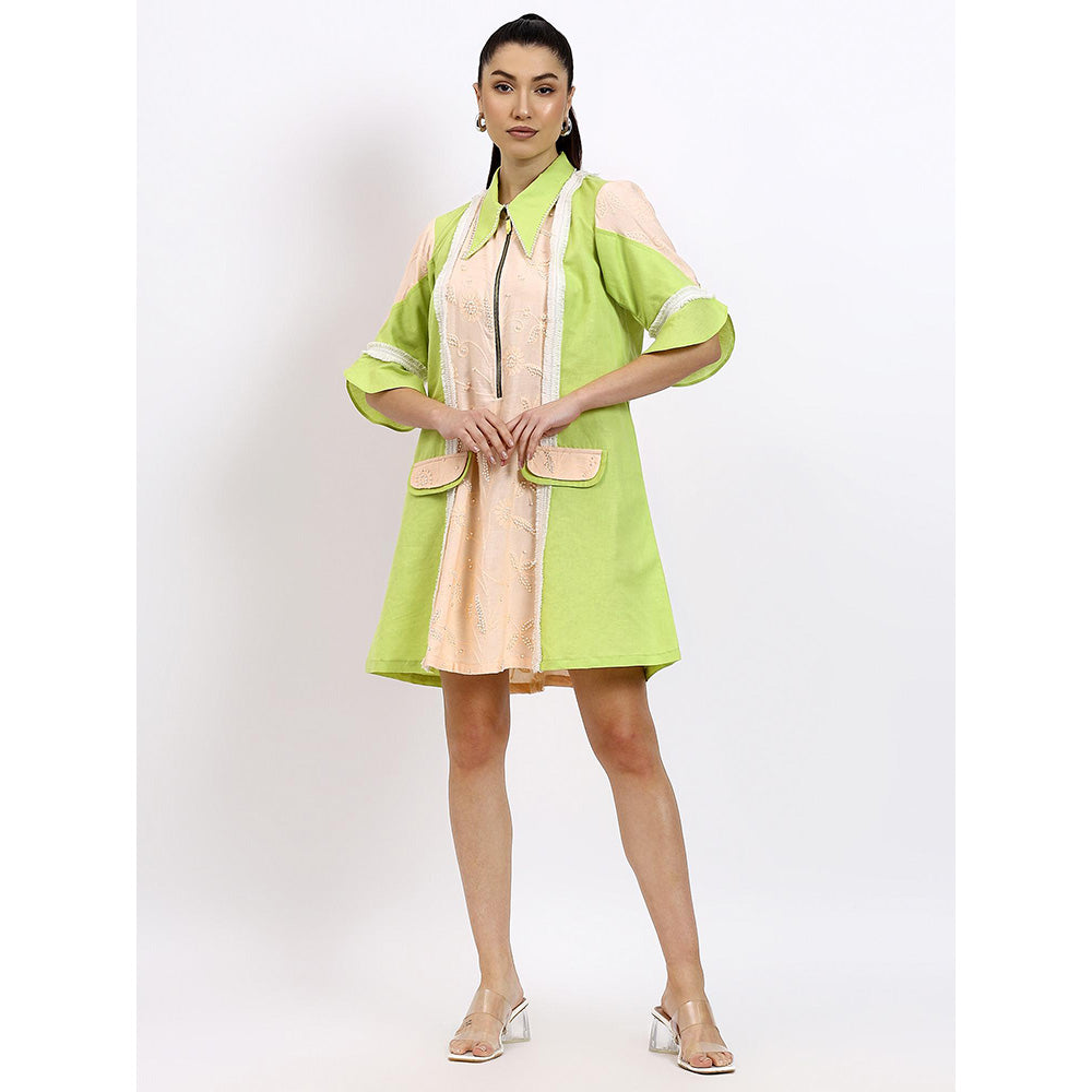 GAGAN VOHRA Womens Colorblock Multi-Color Dress