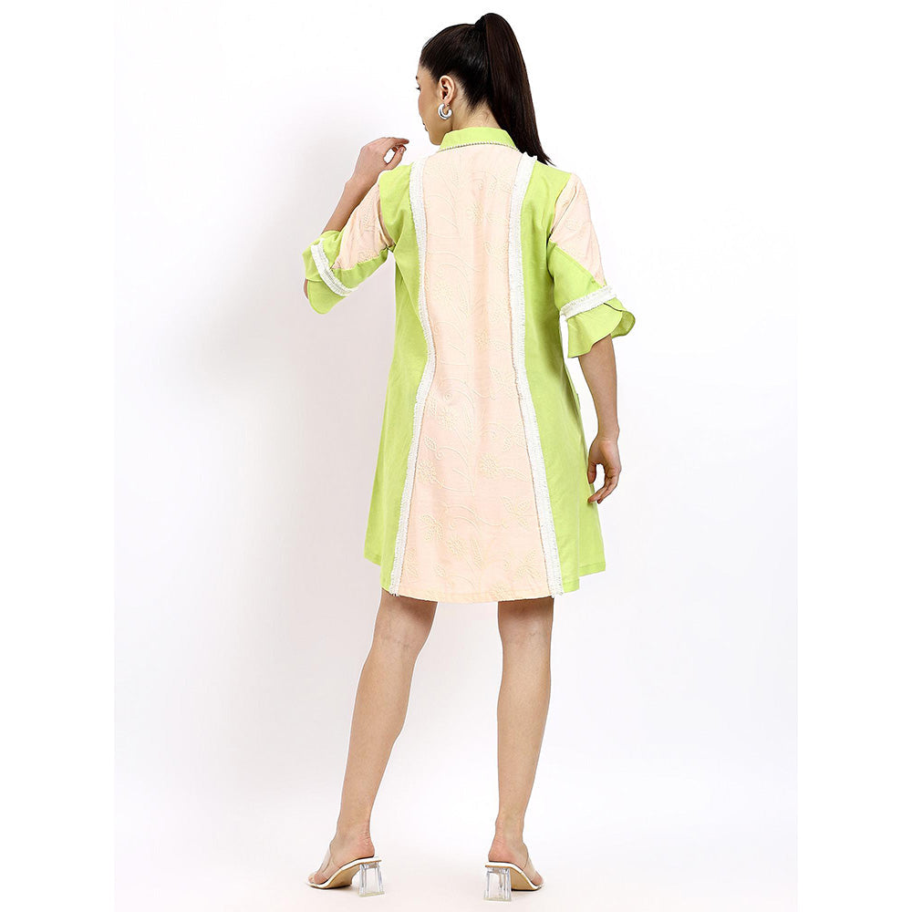 GAGAN VOHRA Womens Colorblock Multi-Color Dress