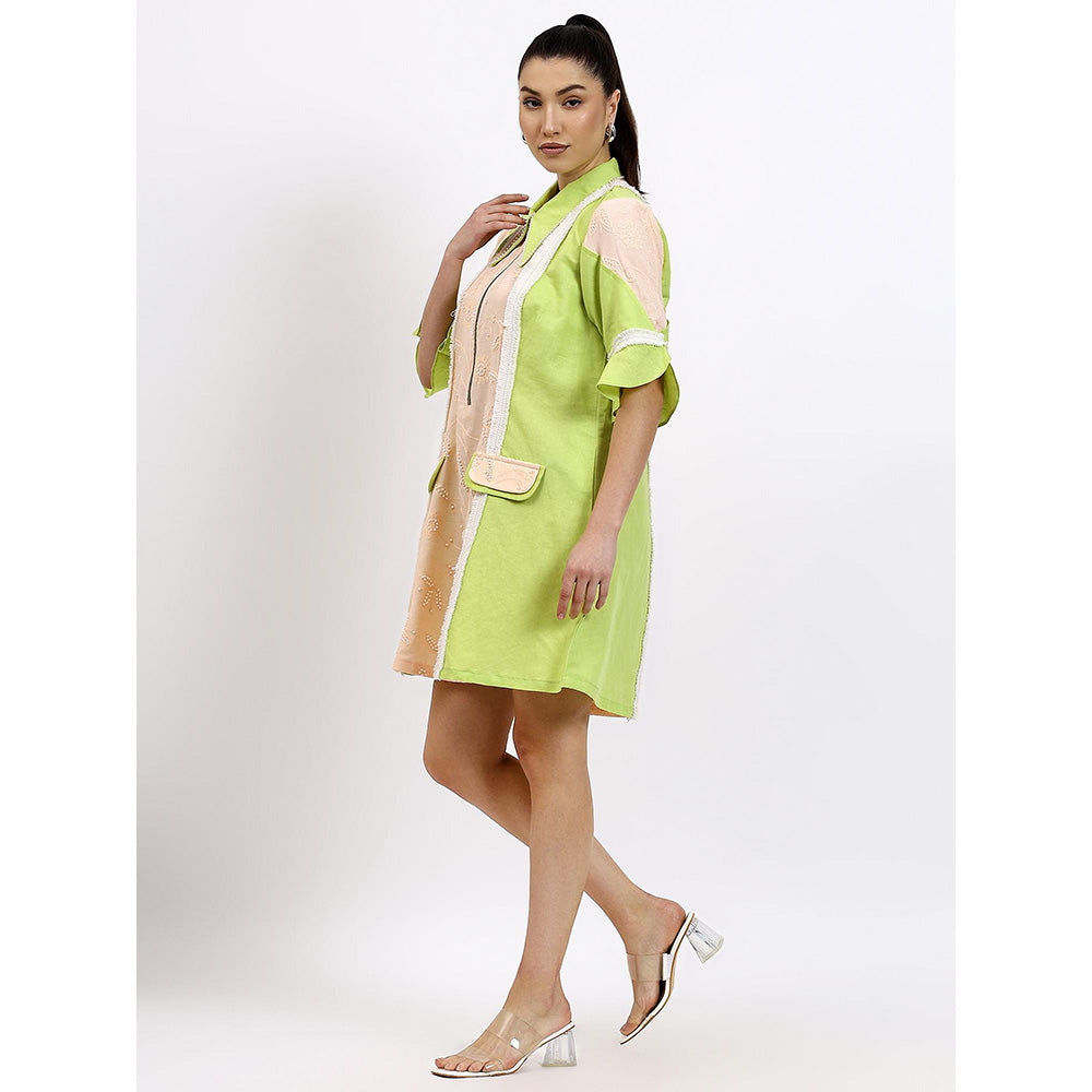 GAGAN VOHRA Womens Colorblock Multi-Color Dress