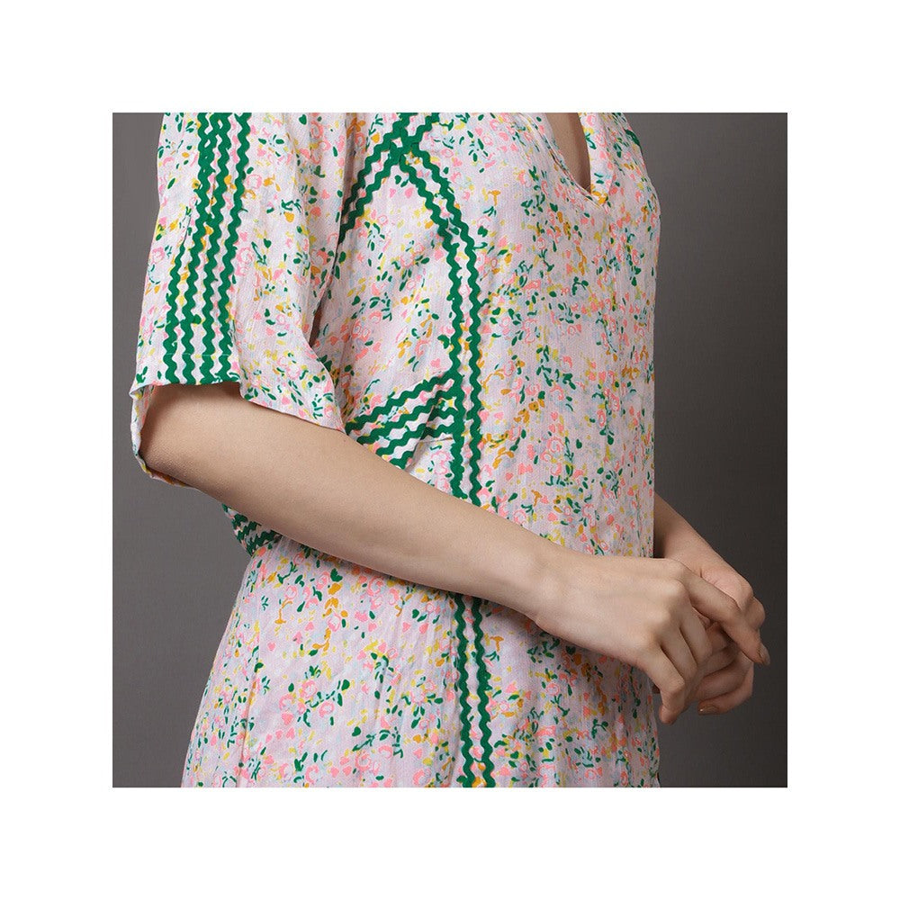 GAGAN VOHRA Womens Printed Multi-Color Dress