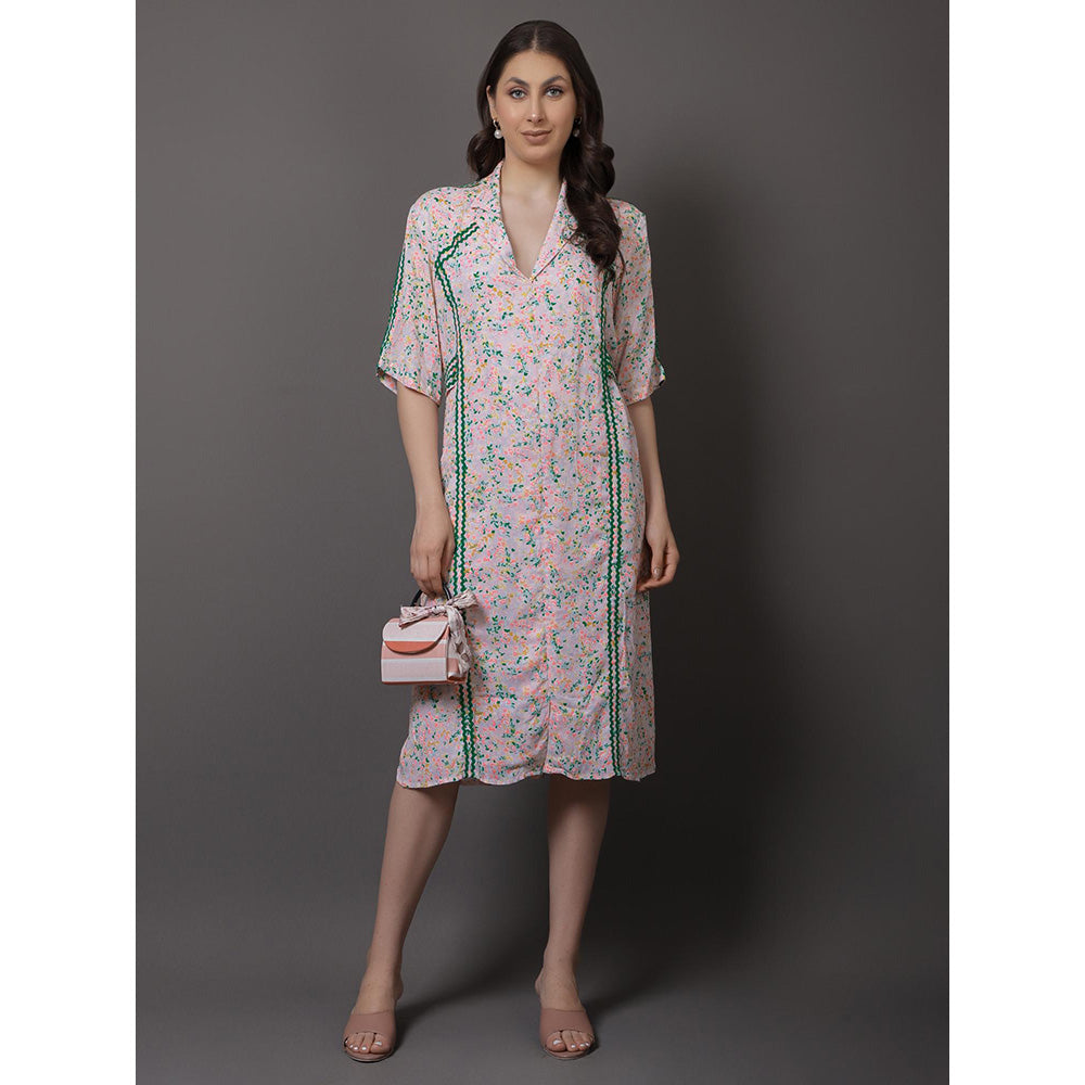 GAGAN VOHRA Womens Printed Multi-Color Dress