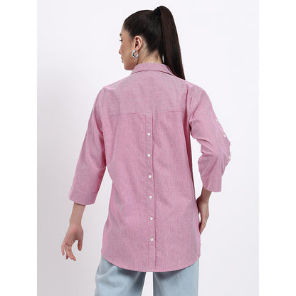 GAGAN VOHRA Womens Embroidered Pink Shirt