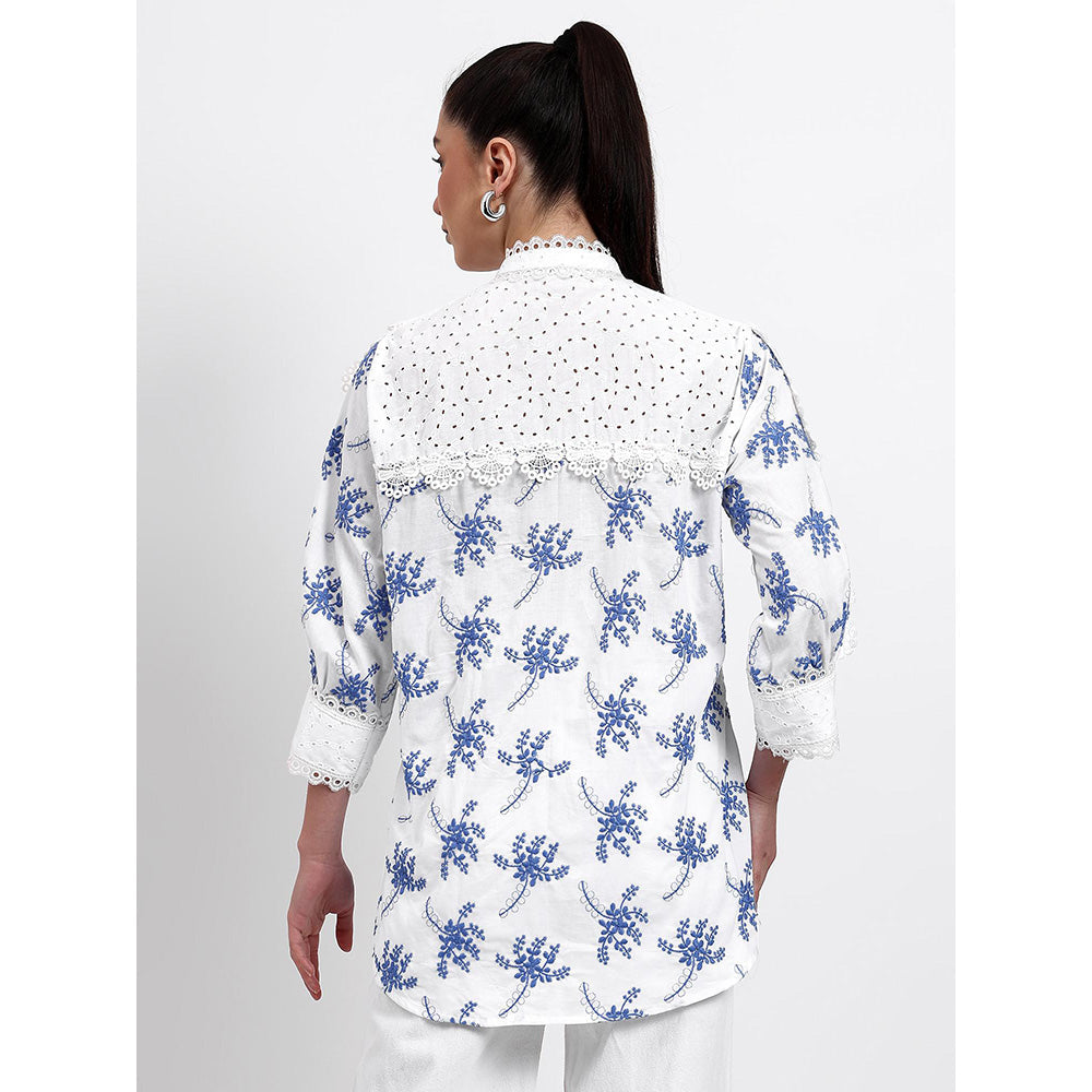 GAGAN VOHRA Womens Embroidered White Shirt