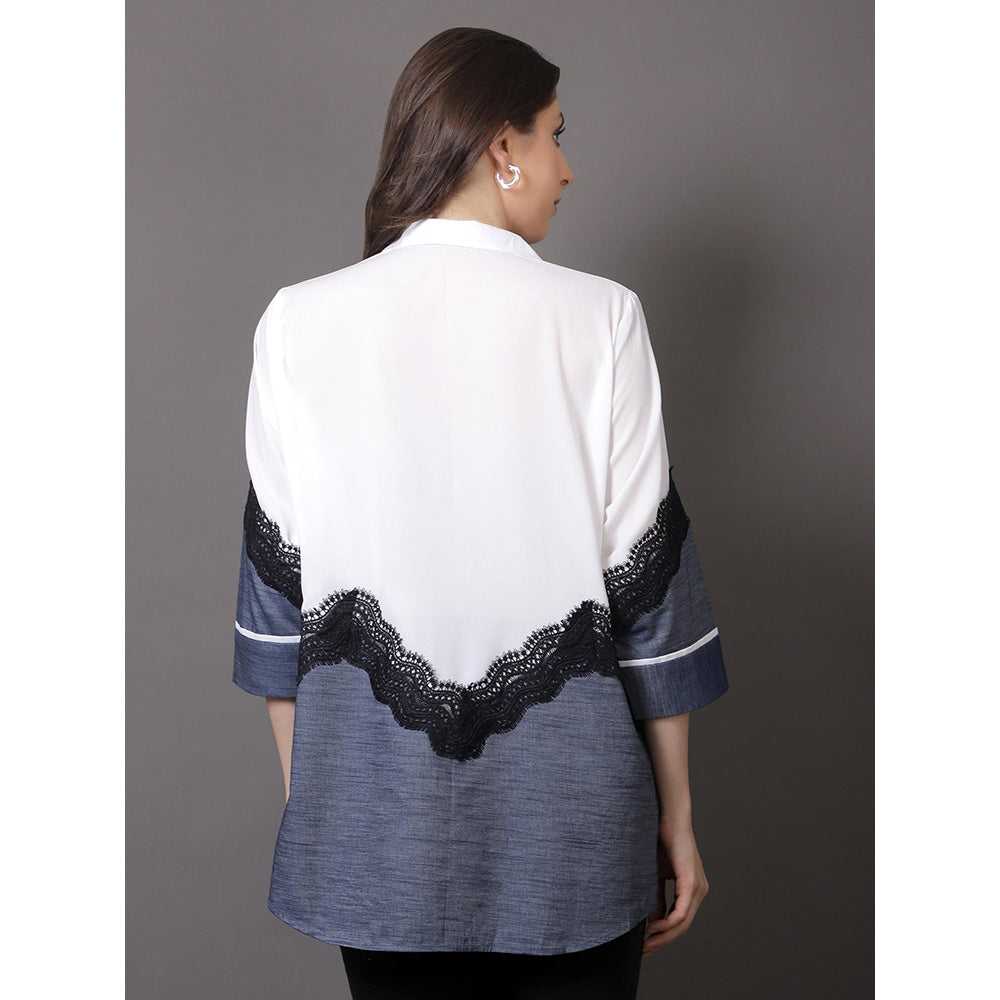 GAGAN VOHRA Womens Colorblock Multi-Color Shirt