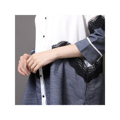 GAGAN VOHRA Womens Colorblock Multi-Color Shirt