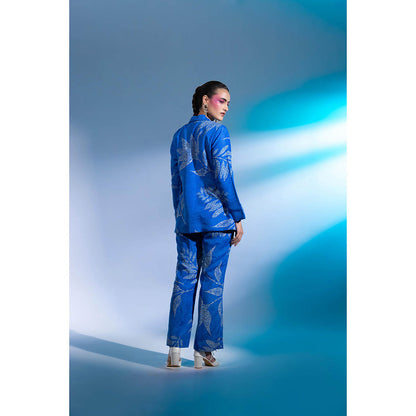 Gazab By Miku Kumar Prussian Blue Co-Ord (Set of 2)