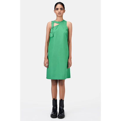 Genes Lecoanet Hemant A-Line Dress with Asymmetric Cross-Over Straps