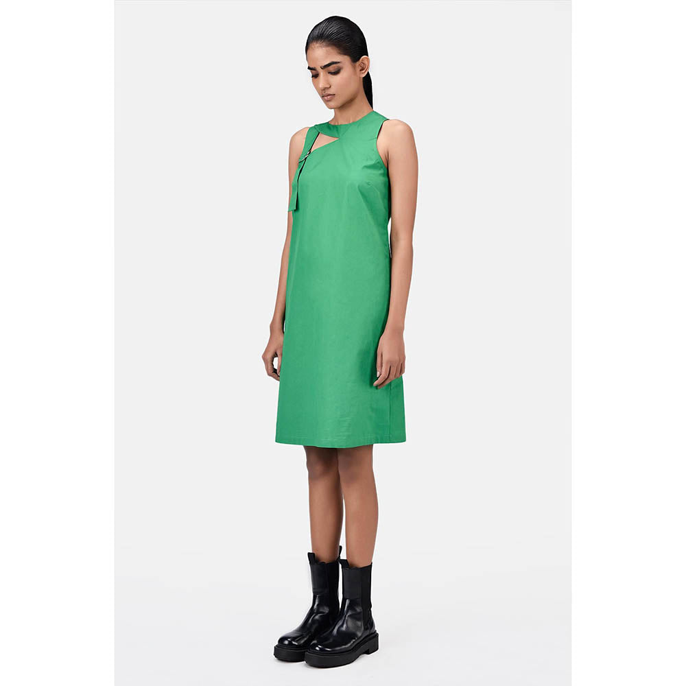 Genes Lecoanet Hemant A-Line Dress with Asymmetric Cross-Over Straps