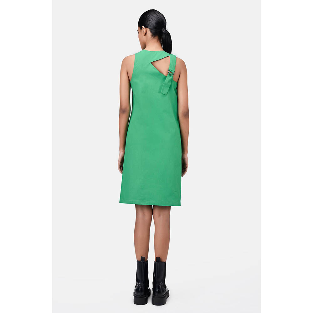 Genes Lecoanet Hemant A-Line Dress with Asymmetric Cross-Over Straps