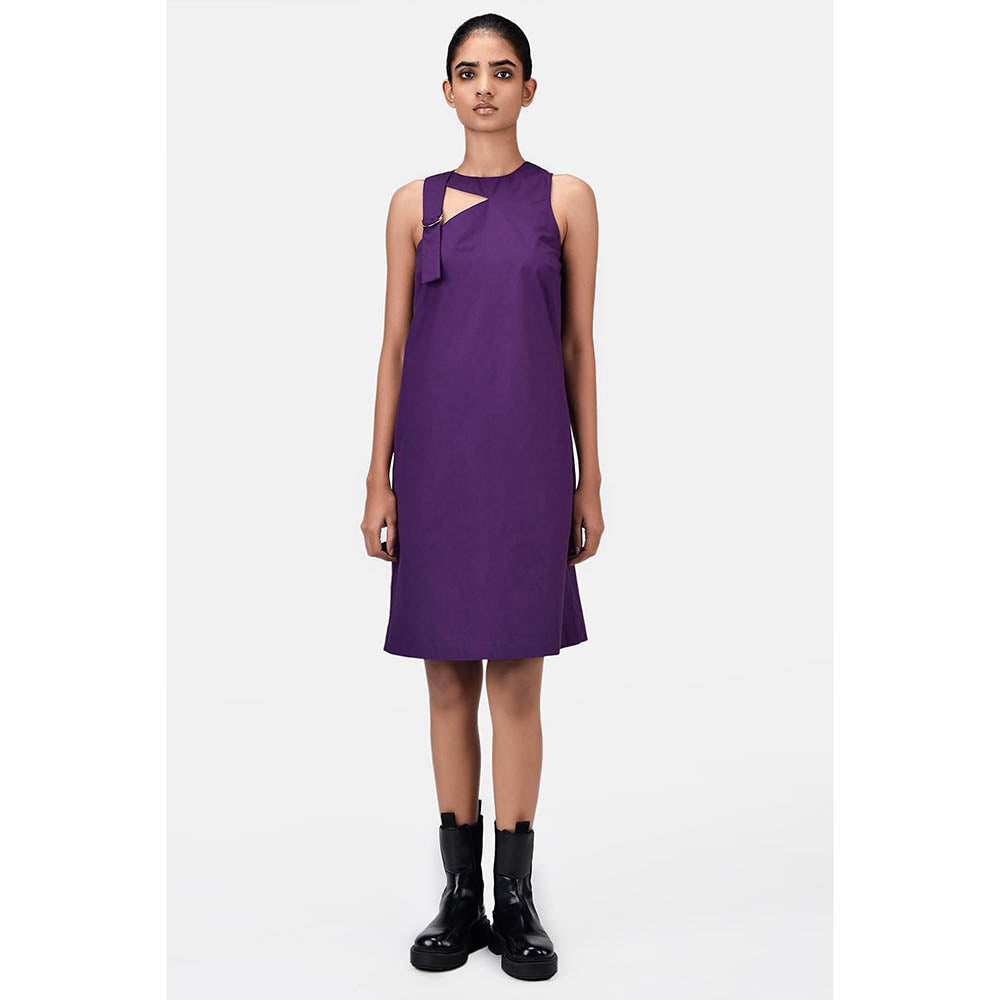 Genes Lecoanet Hemant A-Line Dress with Asymmetric Cross-Over Straps