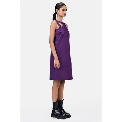 Genes Lecoanet Hemant A-Line Dress with Asymmetric Cross-Over Straps