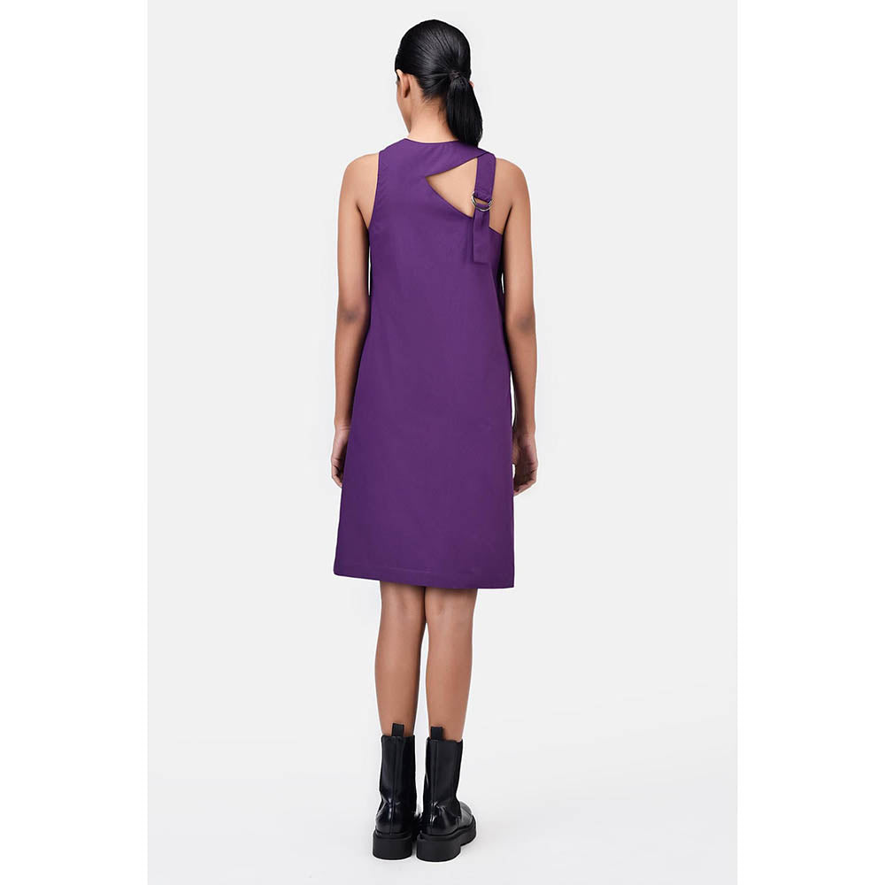 Genes Lecoanet Hemant A-Line Dress with Asymmetric Cross-Over Straps