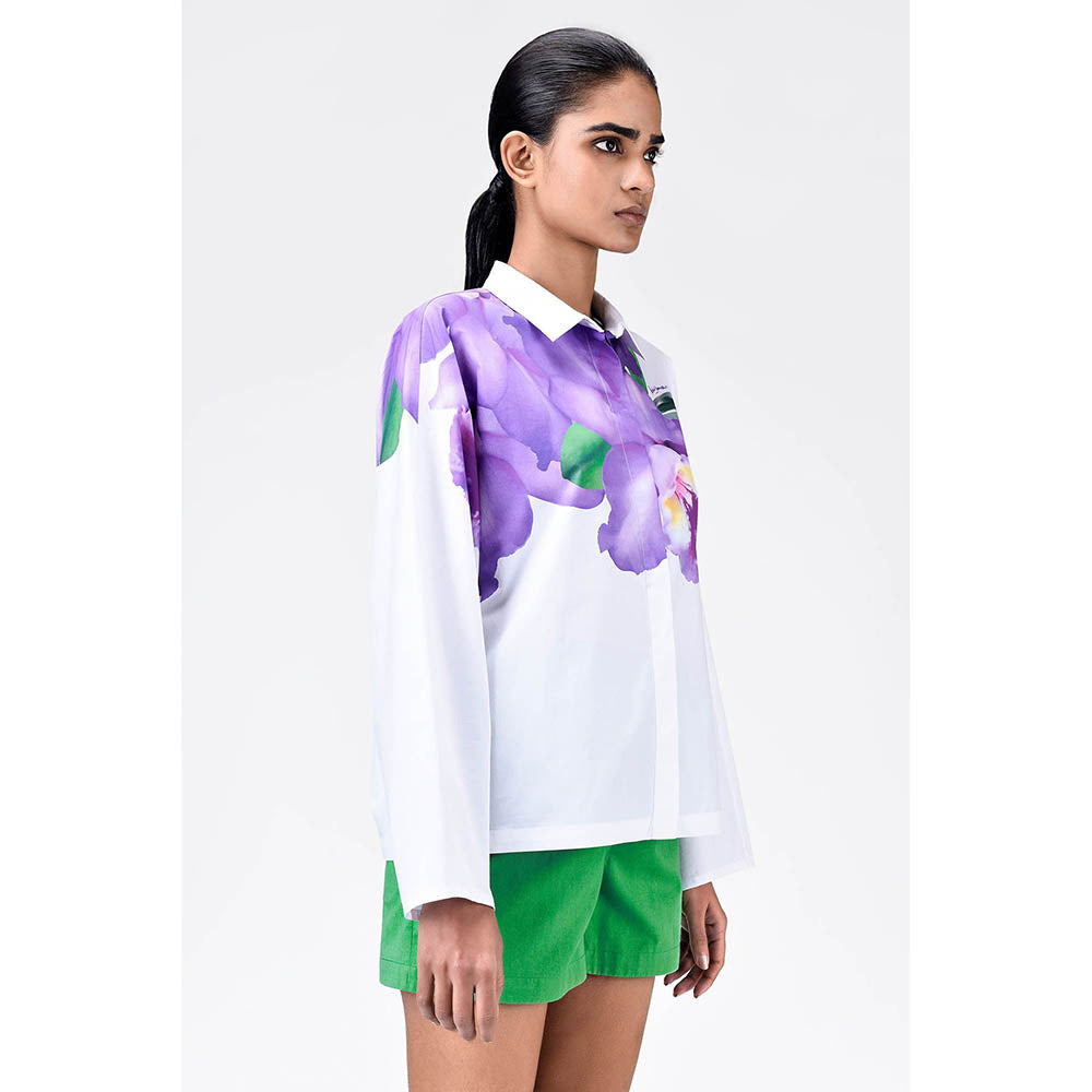 Genes Lecoanet Hemant Oversized Shirt With Floral Print