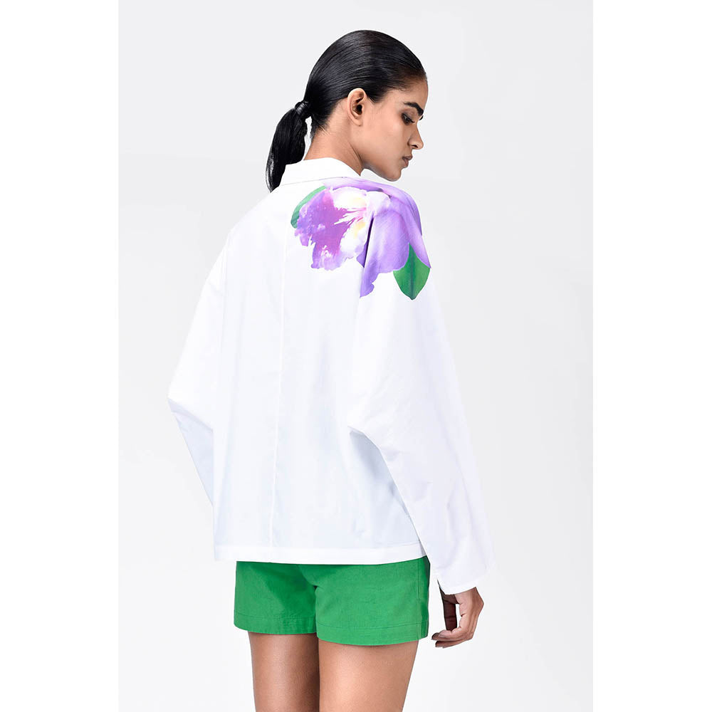 Genes Lecoanet Hemant Oversized Shirt With Floral Print