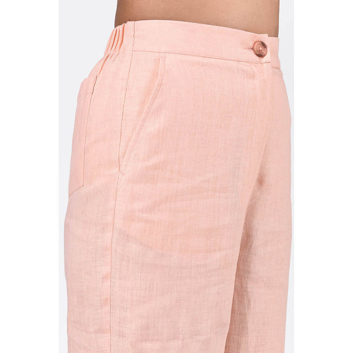 Genes Lecoanet Hemant Straight Fit Trousers With Striped Detail