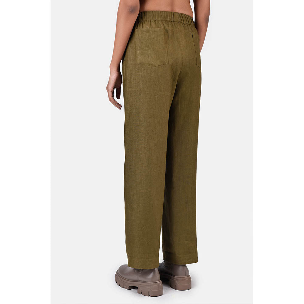 Genes Lecoanet Hemant Straight Fit Trousers With Striped Detail