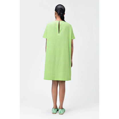 Genes Lecoanet Hemant Easy Fit Solid Dress With Patch Pockets