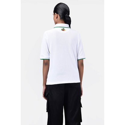 Genes Lecoanet Hemant Easy Fit Polo With Fruit Basket Embroidery Patch