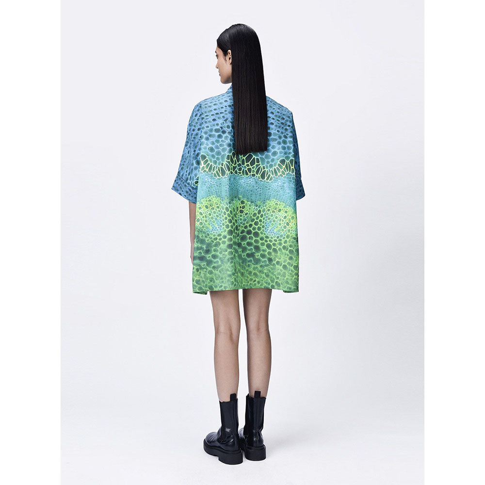 Genes Lecoanet Hemant Women Button Placket Cotton Printed Shirt