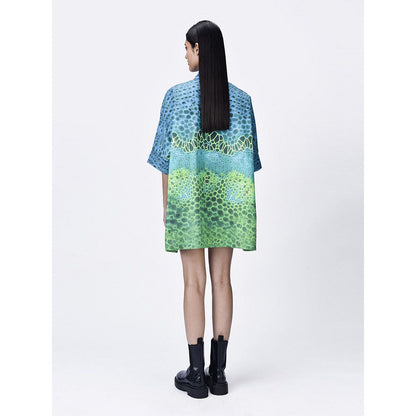 Genes Lecoanet Hemant Women Button Placket Cotton Printed Shirt