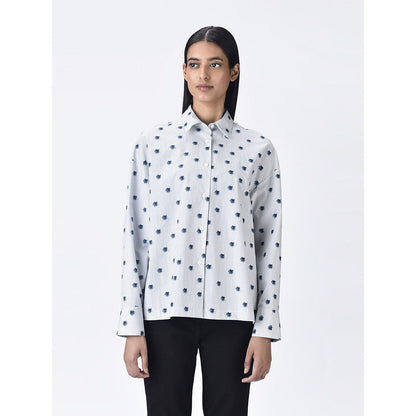Genes Lecoanet Hemant Women Button Placket Cotton Printed Shirt