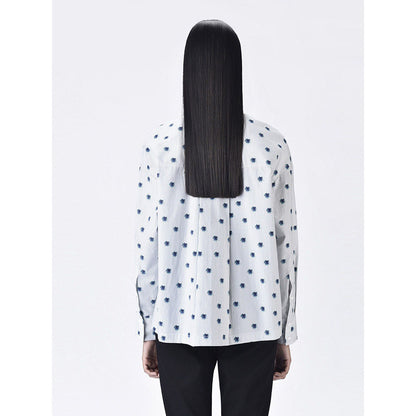 Genes Lecoanet Hemant Women Button Placket Cotton Printed Shirt