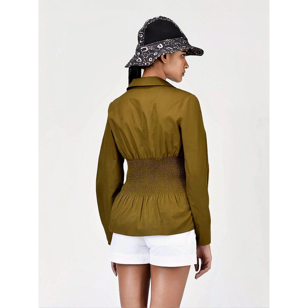 Genes Lecoanet Hemant Women Voluminous Sleeve Slim Fit Top