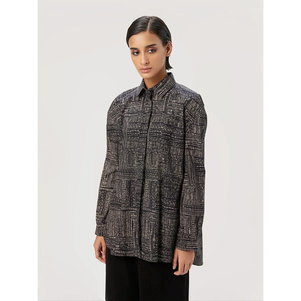 Genes Lecoanet Hemant Women Cotton Poplin Printed Shirt