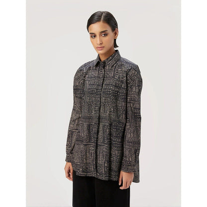 Genes Lecoanet Hemant Women Cotton Poplin Printed Shirt