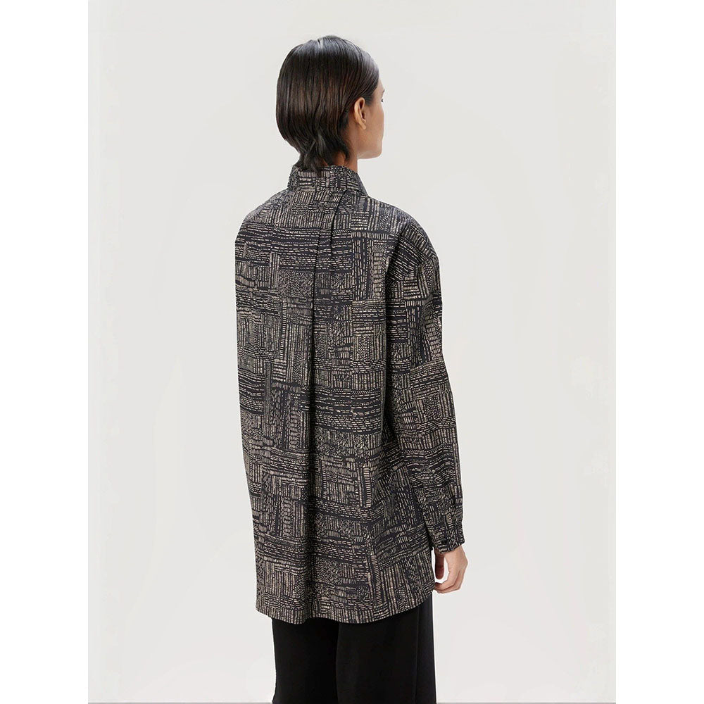 Genes Lecoanet Hemant Women Cotton Poplin Printed Shirt