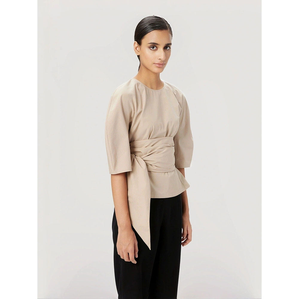 Genes Lecoanet Hemant Women Mastic Waist Tie-Up Top