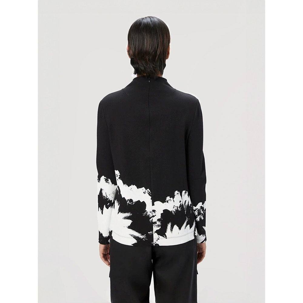 Genes Lecoanet Hemant Women Black Cotton Printed Top