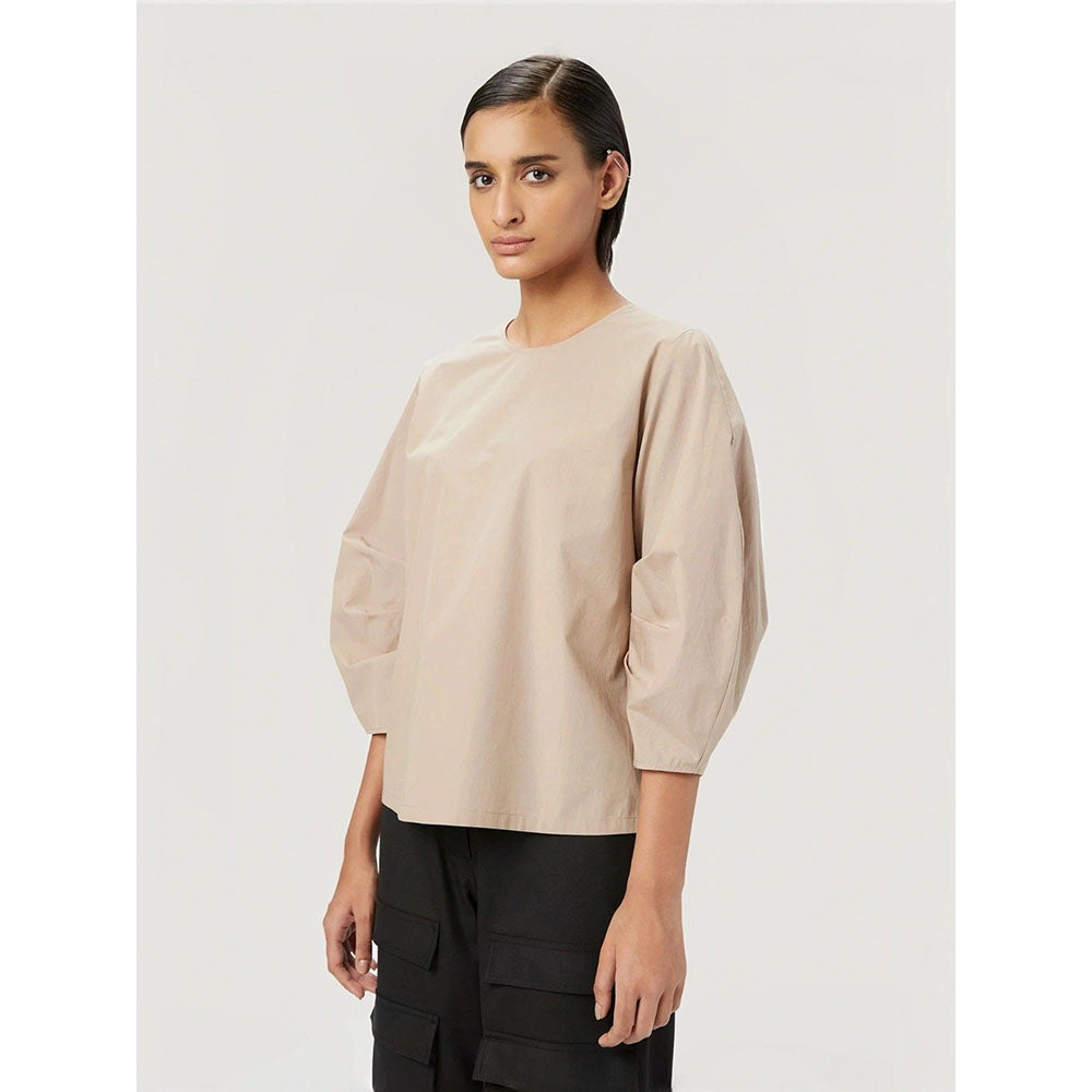 Genes Lecoanet Hemant Women Straight Fit Round Neck Top