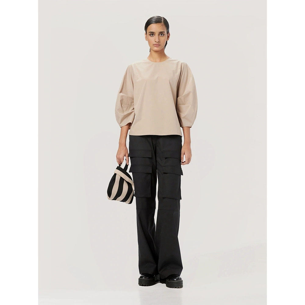 Genes Lecoanet Hemant Women Straight Fit Round Neck Top