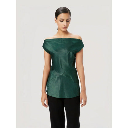 Genes Lecoanet Hemant Women Off-Shoulder Cut-And-Sew Detail Top