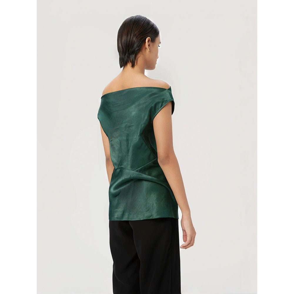 Genes Lecoanet Hemant Women Off-Shoulder Cut-And-Sew Detail Top