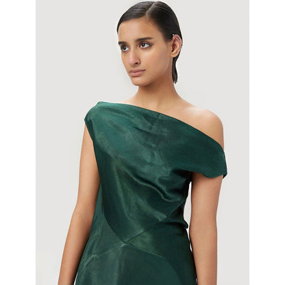 Genes Lecoanet Hemant Women Off-Shoulder Cut-And-Sew Detail Top