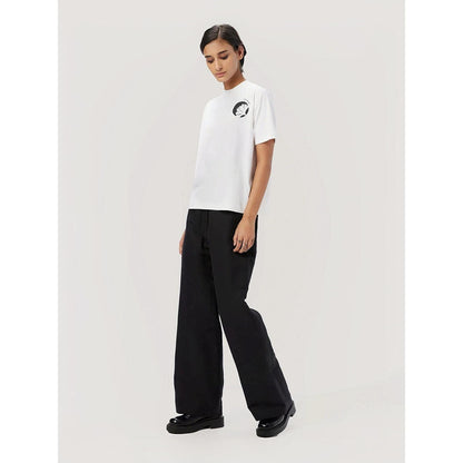 Genes Lecoanet Hemant Women Black Linen Mid Rise Pant